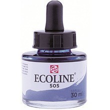 Жидкая акварель "ECOLINE", 505 ультрамарин светлый, 30 мл