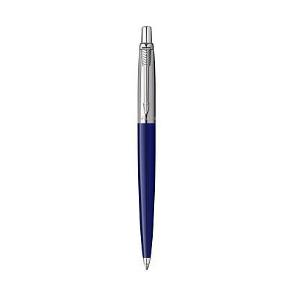 Ручка шариковая автоматическая "Parker Jotter Royal Blue CT", 1.0 мм, синий, серебристый, стерж. синий - 2