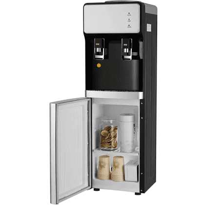 Кулер со шкафчиком Sundays "SL-805LB", серебристый, черный - 3