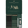 Карандаш чернографитный "Castell 9000", 20 штук,  в металлическом футляре - 2