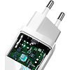 Сетевое зарядное устройство Baseus CCGAN2L-B02 GaN2 Lite Quick Charger Type-C+USB 65W White - 6
