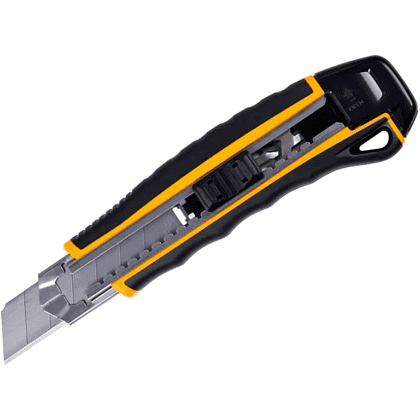 Нож строительный "Kangaro Miles FA2501G", 25 мм, усиленный - 8