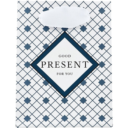 Пакет бумажный подарочный "Мужской", 9х12х6,5 см, ламинированный - 2