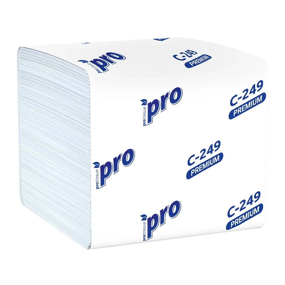 Бумага туалетная PROtissue, 250 листов, 2 слоя, Instant, 100% целлюлоза - 2