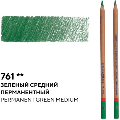 Карандаш цветной "Мастер-класс", 761, зеленый средний перманентный - 2