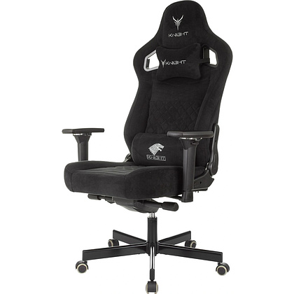 Кресло игровое Бюрократ Knight Hunter, искусственная замша, черный - 3