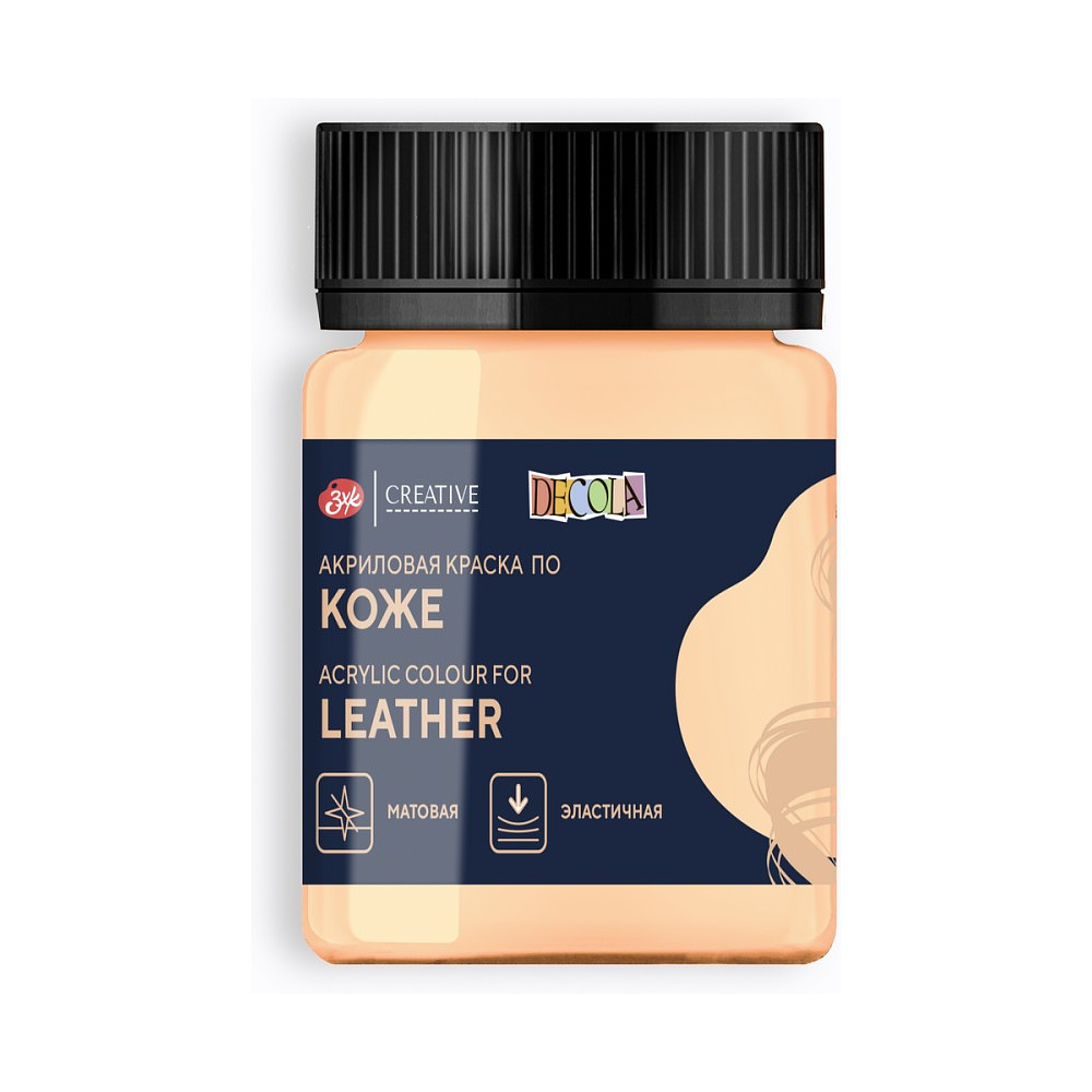 Краска акриловая для кожи "Декола", 235 телесная, 50 мл., банка