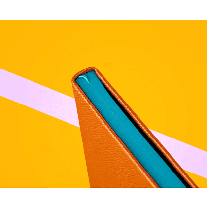 Блокнот "Shell tangerine", А5, 96 листов, оранжевый, срез голубой - 6