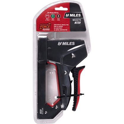 Степлер скобозабивной MILES "M53270/T" 3-в-1