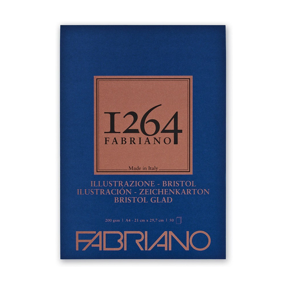 Блок-склейка бумаги для графики "Fabriano. 1264", 21х29,7 см, 200 г/м2, 50 листов