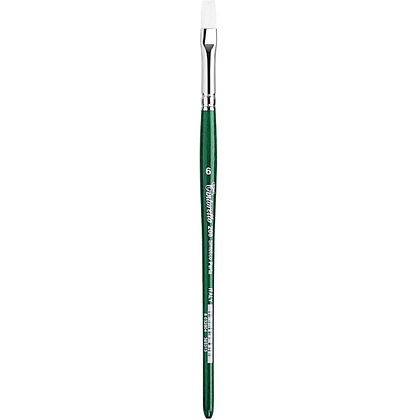 Кисть "Tintoretto Perla", синтетика, плоская, на короткой ручке № 6