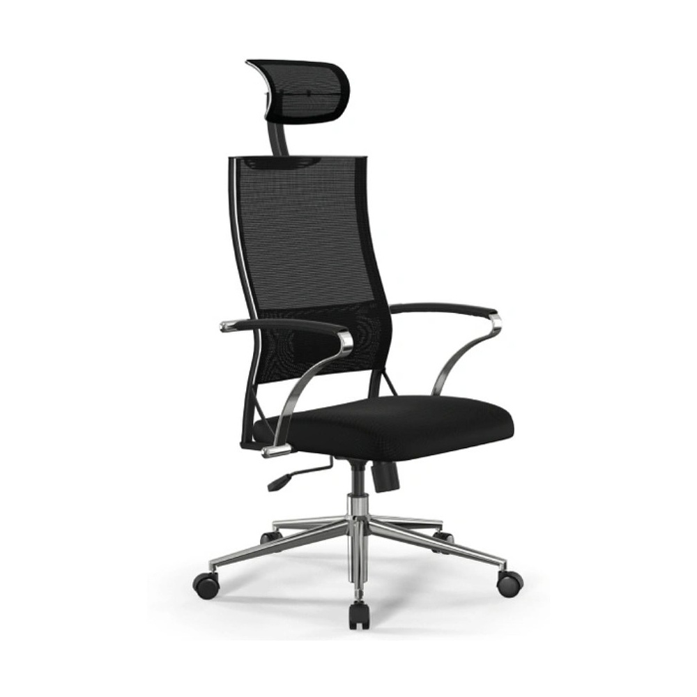 Кресло компьютерное ErgoLife Sit Air-180 B2-290K, ткань, сетка, черный