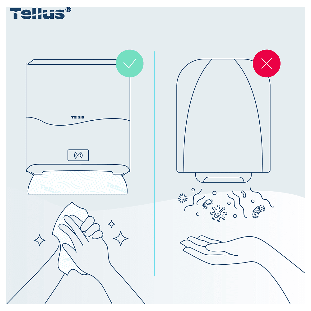 Диспенсер сенсорный Tellus Matic, для полотенец в рулонах, черный, HТ1 - 11