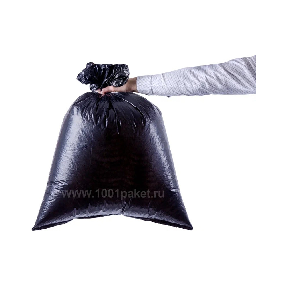 Мешки для мусора Ромашка Броня, 120 л, ПВД, 60 мкм, 70х110 см, 10 шт/рулон, черный - 2