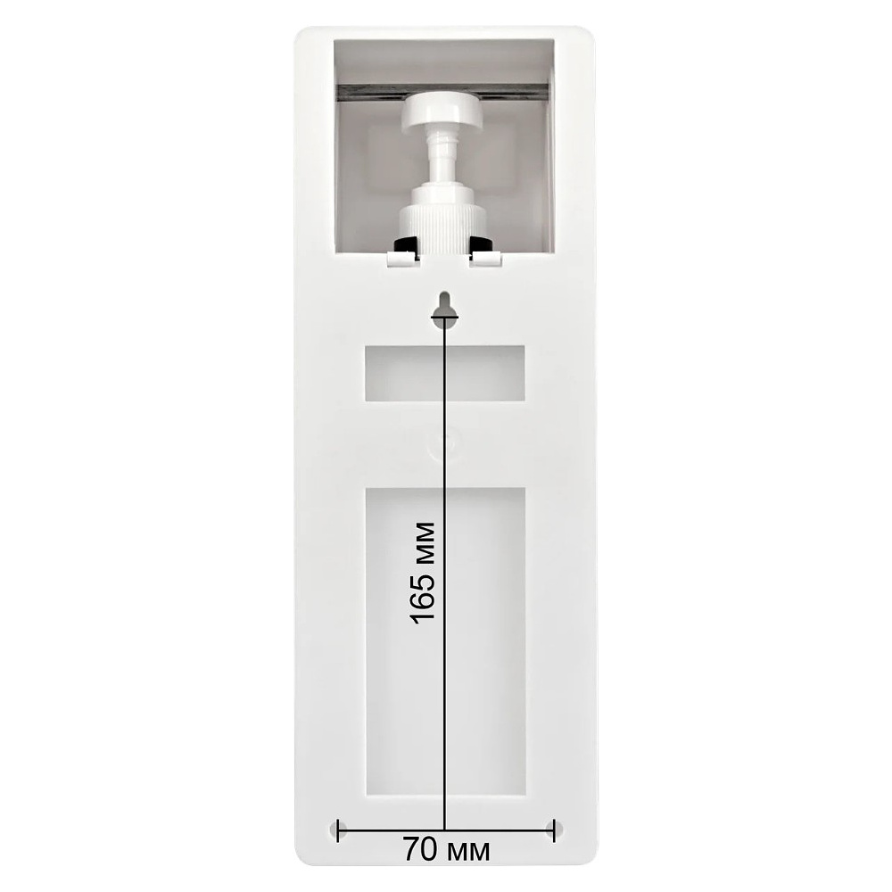 Диспенсер Puff-8197 для мыла жидкого 1л, локтевой, пластик, белый - 7