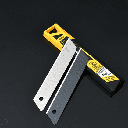 Лезвия для большого ножа "Deli Yellow SK4", 18 мм, 10 штук - 2