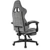 Кресло игровое Бюрократ Knight "Custom/F GR", ткань, пластик, серый, черный - 5