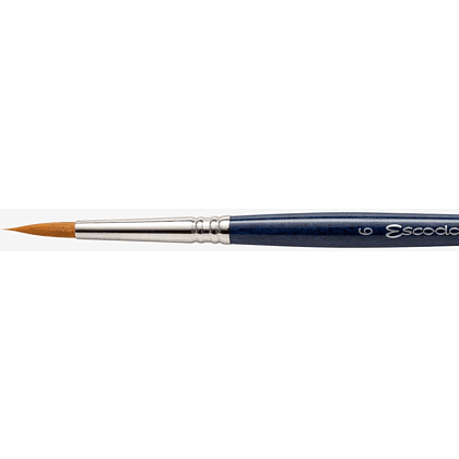 Кисть "Escoda Chronos", микс, круглая, на короткой ручке, № 6 - 2
