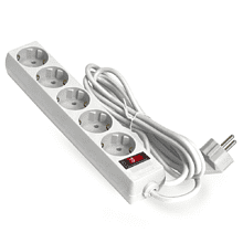 Сетевой фильтр ExeGate SP-5-10W, EX279182RUS, 5 розеток, 10 м, белый