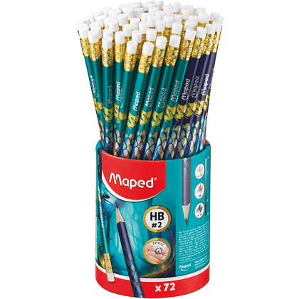 Карандаш простой "Dragon", HB, с ластиком, ассорти