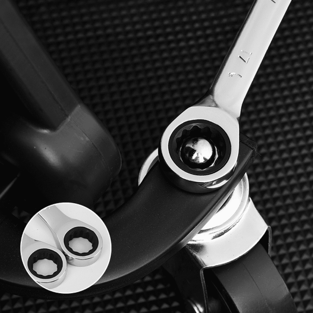 Ключ комбинированный Deli YS EDL34115, 15 мм, с трещоткой, 72 зуба - 2