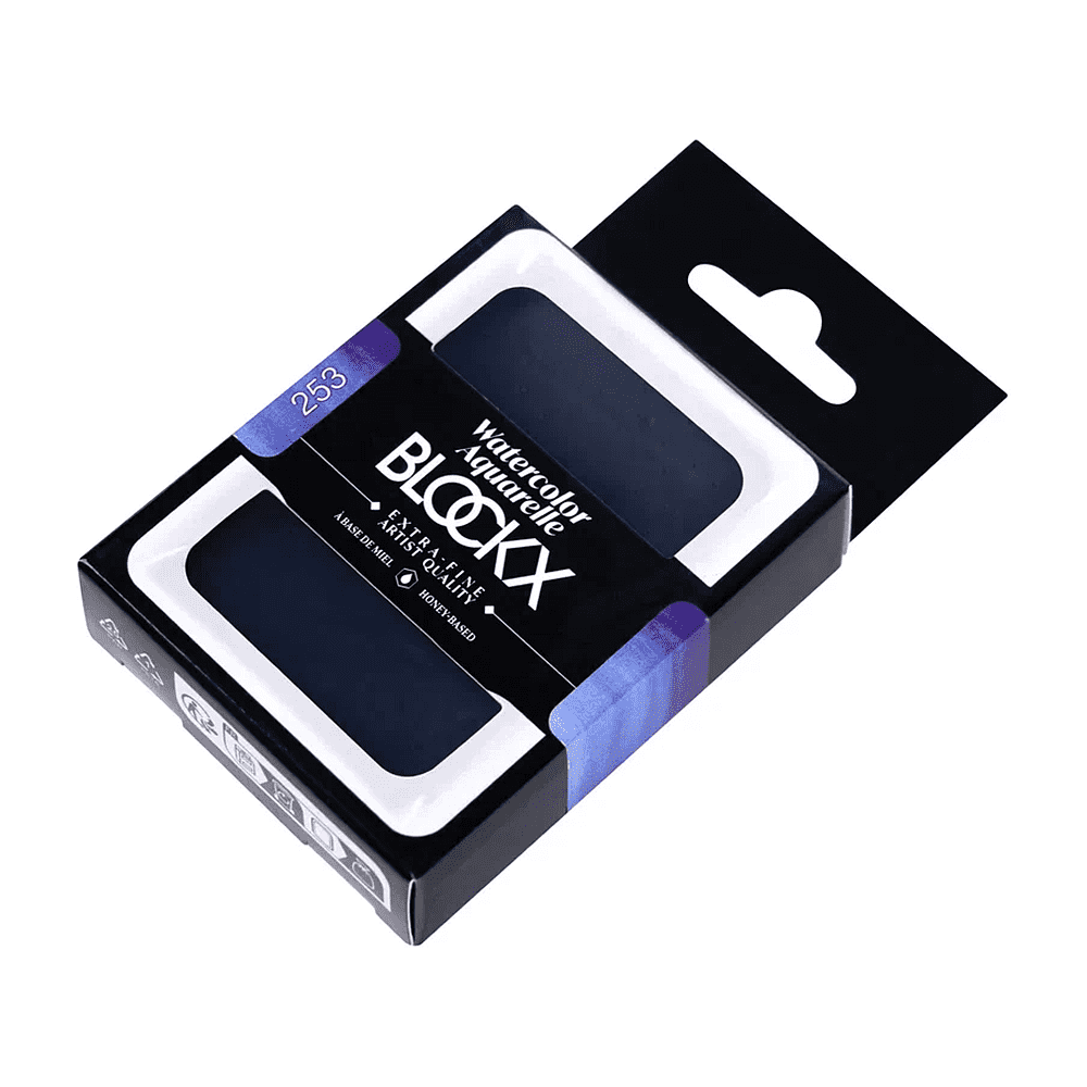 Краски акварельные "Blockx. Giant pan", 253 французский ультрамарин темный, 18 мл., кювета - 2