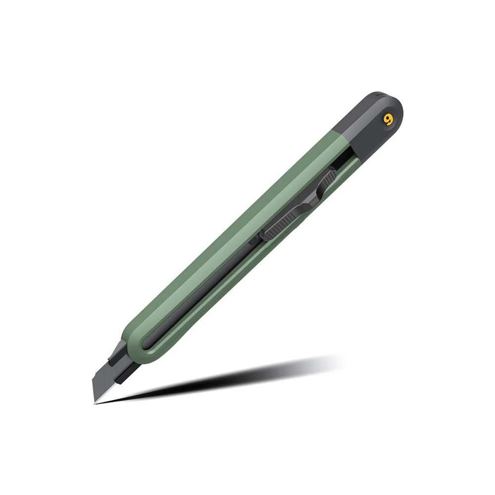 Нож для бумаги "Deli Home", 9 мм, зелёный