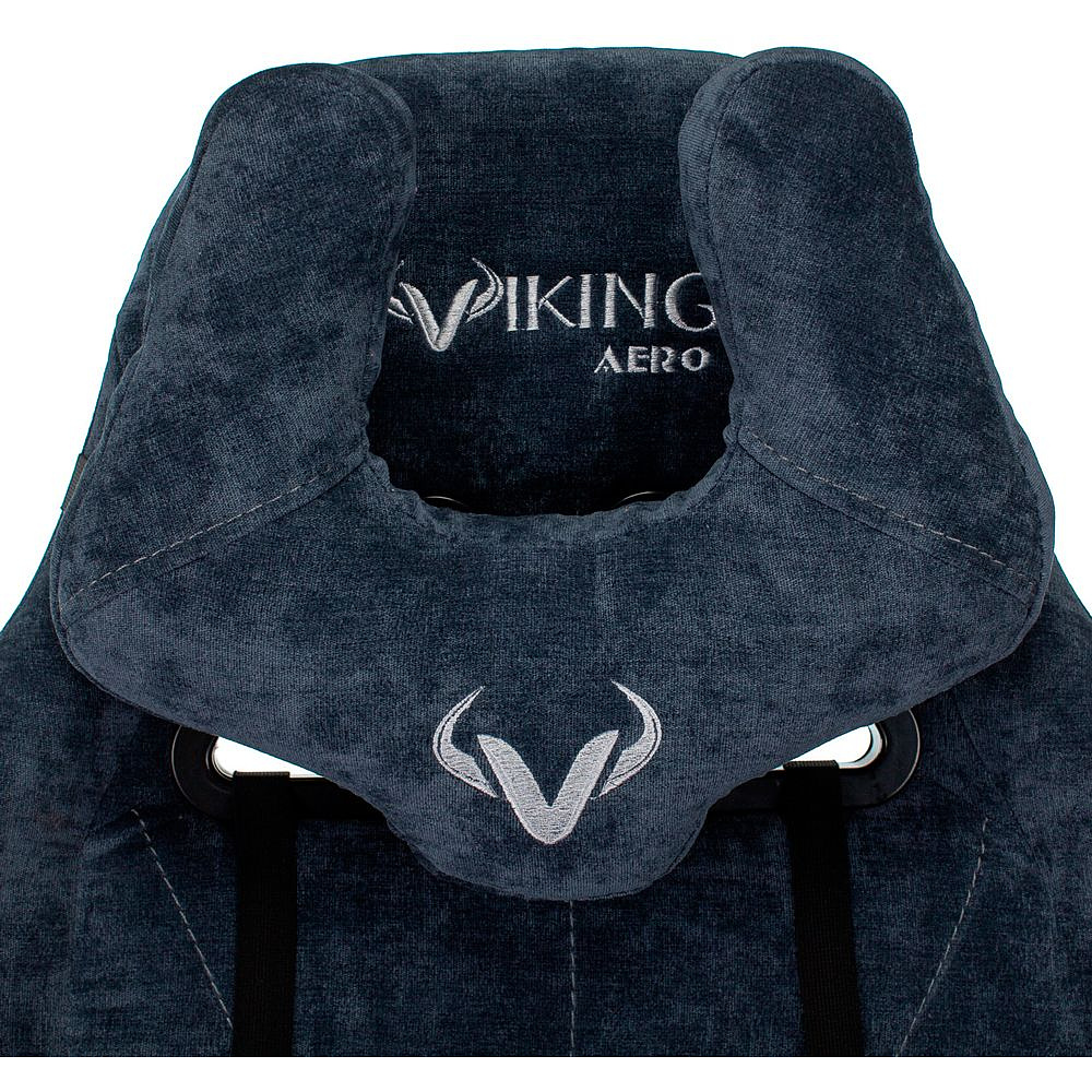 Кресло игровое Zombie "VIKING KNIGHT Fabric", ткань, металл, синий - 12