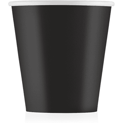 Стакан картонный Ecocups, 50 шт, 110 мл, черный