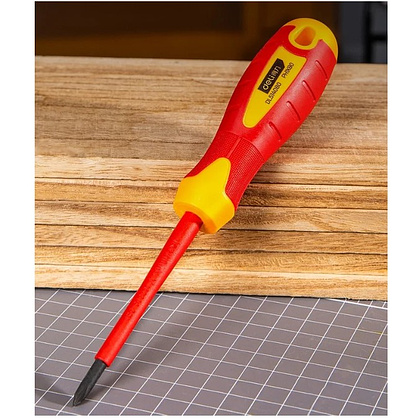 Отвертка диэлектрическая Deli YS EDL5140800, PH1х80 мм, желтый, красный - 3
