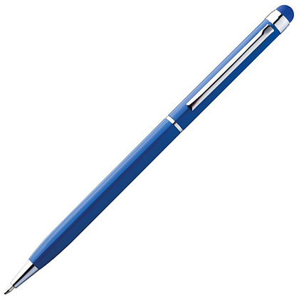 Ручка шариковая автоматическая "New Orleans", 0.7 мм, синий, серебристый, стерж. синий - 2