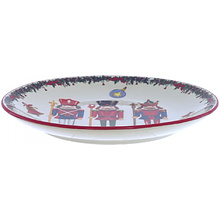 Тарелка "Щелкунчик", керамика, 26 см, разноцветный