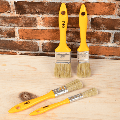 Кисть малярная Deli YS EDL509139, плоская, 4"-100 мм, смешанная щетина - 3