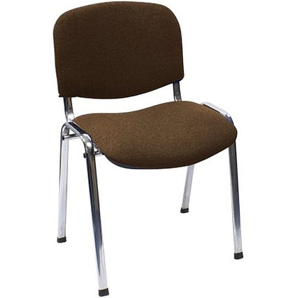 Стул офисный "Iso", ткань, металл, коричневый