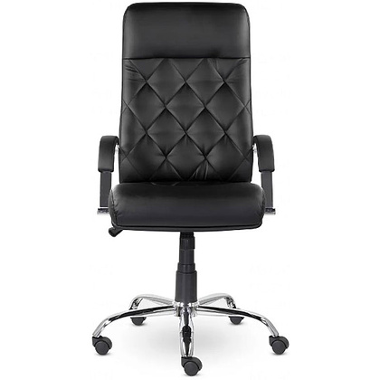 Кресло для руководителя Верона К-10 В хром "Z-11", кожзам, металл, черный - 2