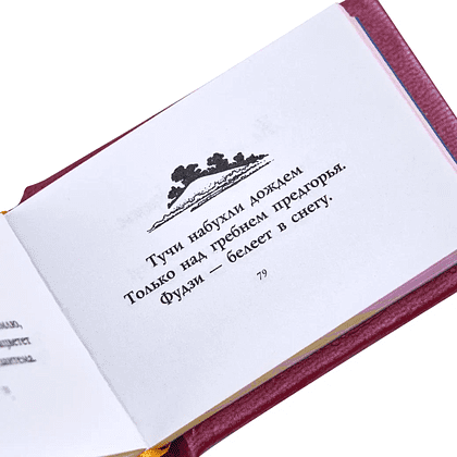 Книга-мини "Трехстишия", Басё, 40х57 мм, ассорти - 9