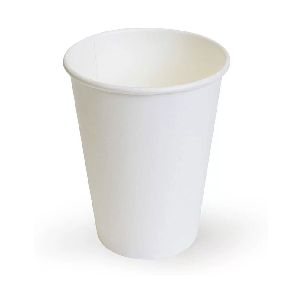 Стакан картонный, 165 мл, 1 слой, 80 шт/упак, белый