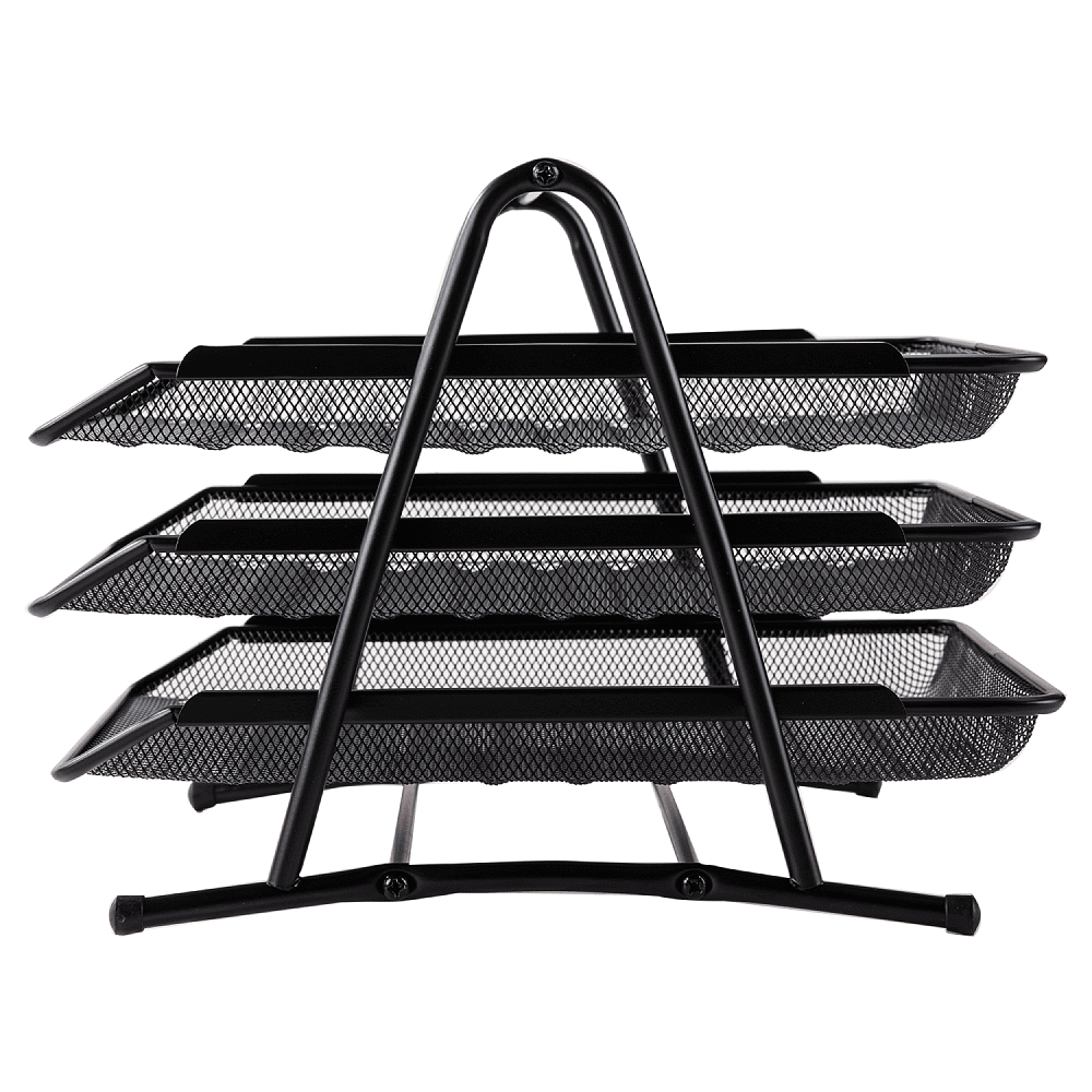 Модуль горизонтальный "Deli" на 3 лотка, черная сетка - 2