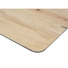 Столешница массив 1300х750х27, Дуб натуральный, кромка косая