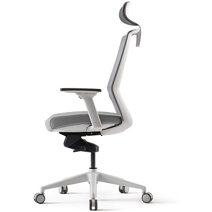 Кресло для руководителя BESTUHL "J1", сетка, ткань, пластик, серый - 3