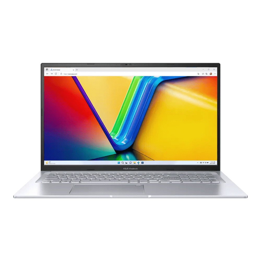 Ноутбук ASUS Vivobook 17X (K3704VA-AU118), 16GB, DOS, серебристый