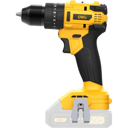 Аккумуляторная дрель-шуруповерт Deli YS DC150Z, 20 В, 50 Нм, без АКБ и З/У, коробка - 2