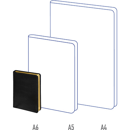 Ежедневник недатированный "xGold", А6, 320 страниц, черный - 4