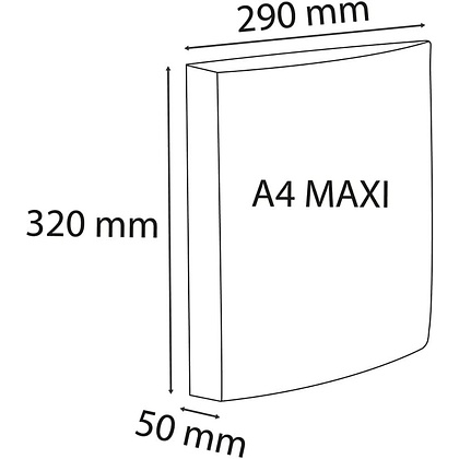 Папка на кольцах Exacompta "Iderama", 4 кольца, голубой - 5