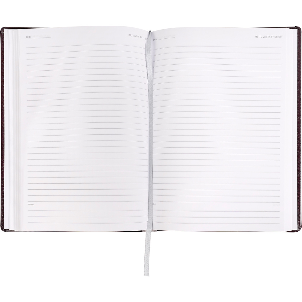 Ежедневник недатированный "Pelle Siena", А5, 272 страницы, бургунди - 7