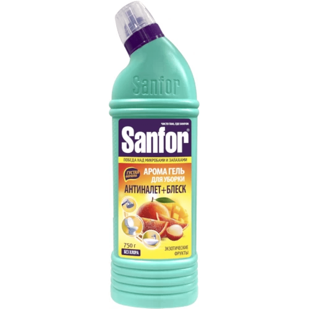 Средство чистящее для сантехники "Sanfor Арома Экзотические фрукты", 750 г