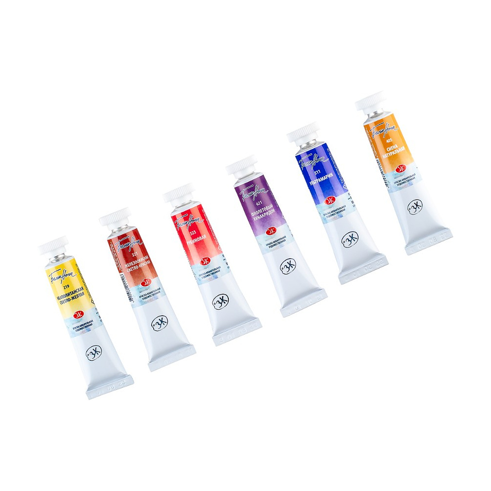 Краски акварельные "Белые ночи оттенки кожи", набор 6 цветов, тубы - 6