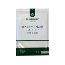 Бумага для акварели "Potentate", хлопок, холодный пресс, 27х39 см, 10 листов