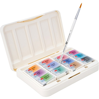 Краски акварельные "Белые ночи пастельные цвета", набор 12 цветов, кюветы - 3