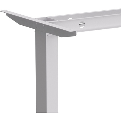 Стол с электроприводом WellDesk Basic 1300x675х18 белый/дуб денвер трюфель (9191460+9072454) - 4